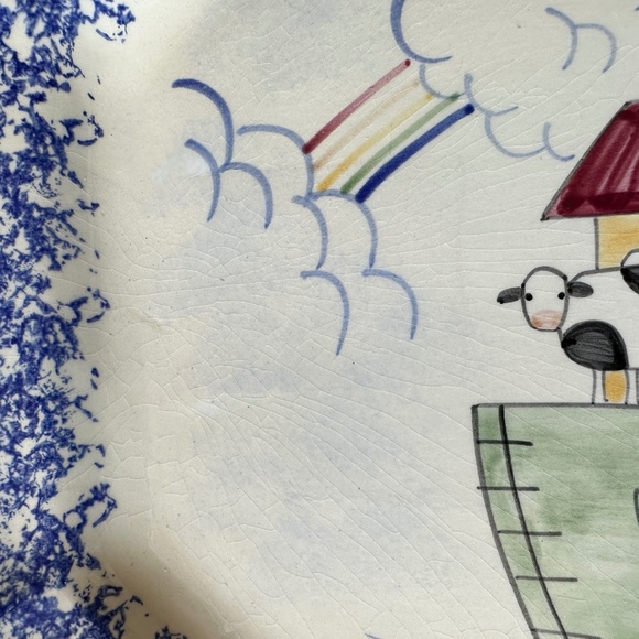 RARE MOLLY DALLAS VINTAGE CERAMIC PLATTER "PROMISE KEPT" - Picture 3 of 8